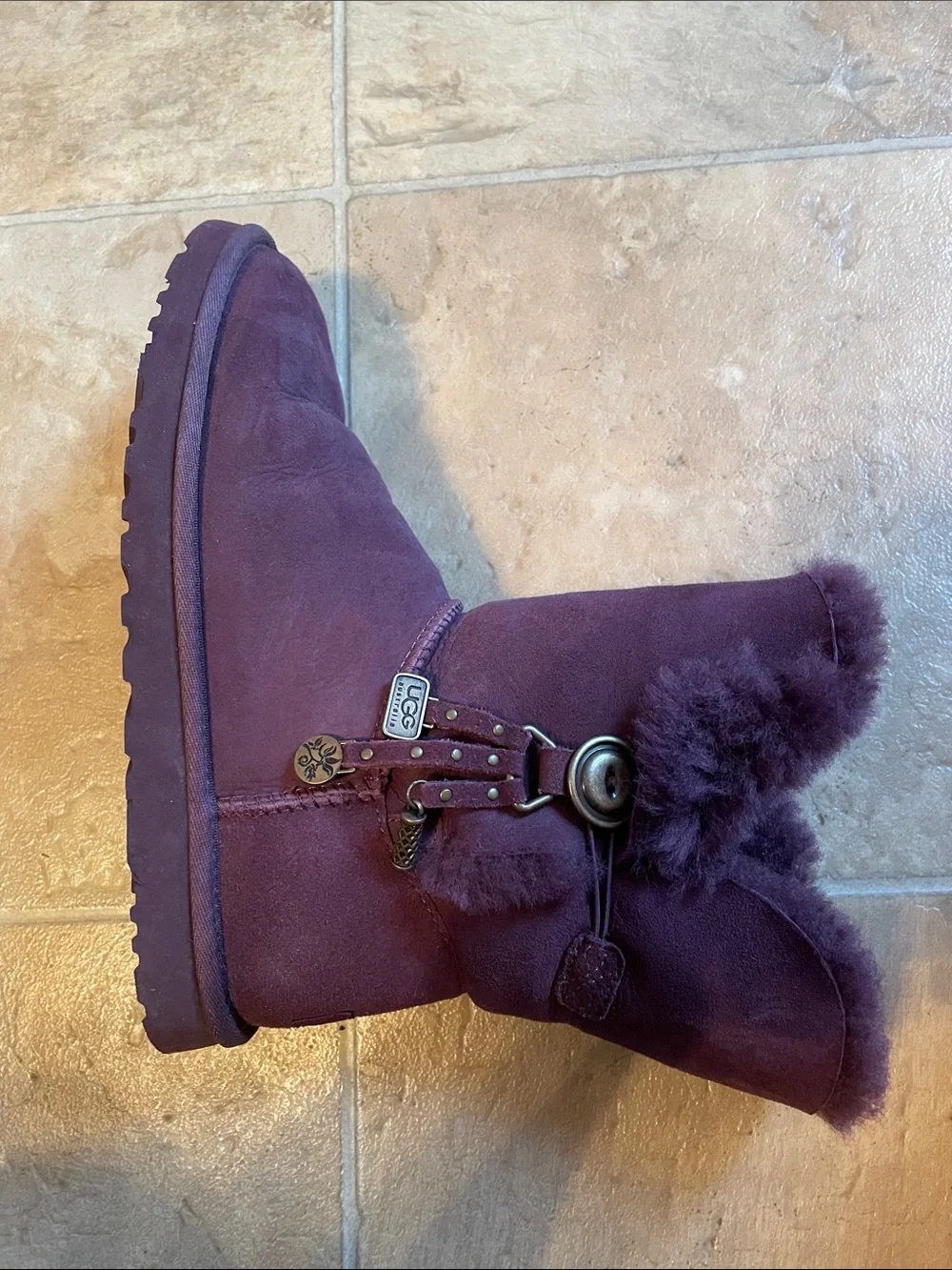 UGG Women's Button Boot in Plum